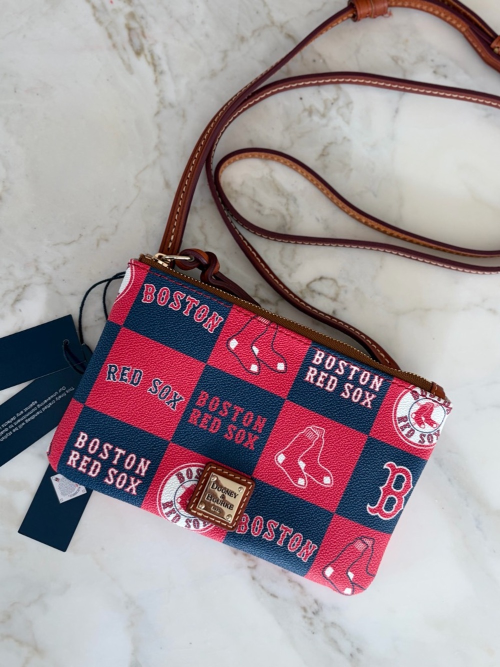 Dooney & Bourke NWT MLB Boston Red Sox Top Zip Crossbody